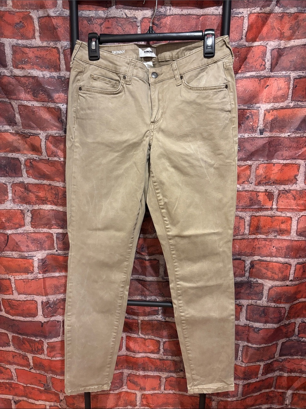 Sonoma Women's Skinny Jeans in Khaki/Tan